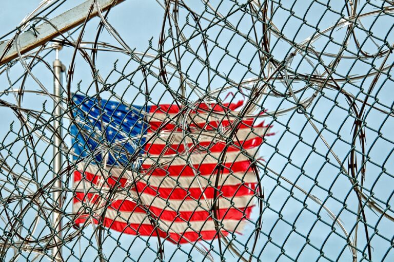 pRISON FLAG FROM OUTSIDE