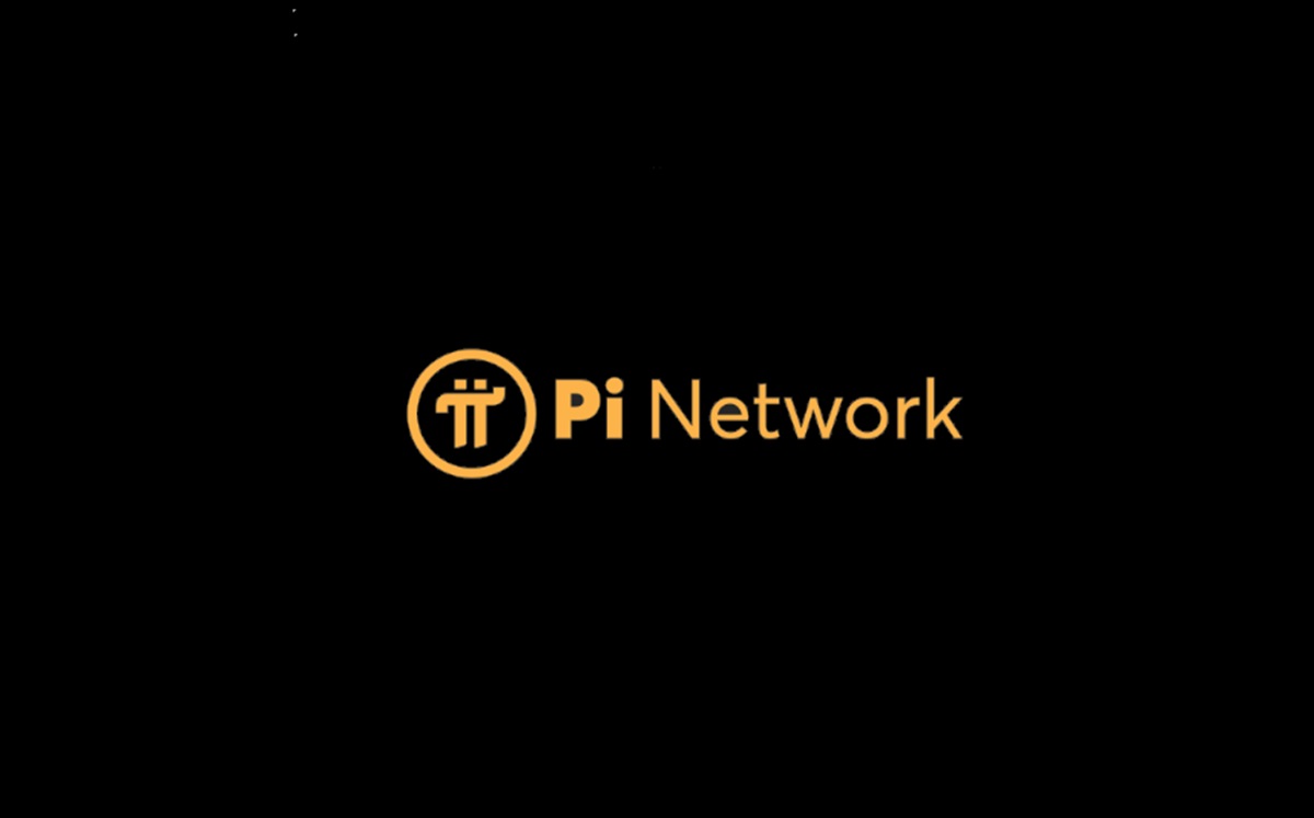 Pi Network PI Logo image on black background