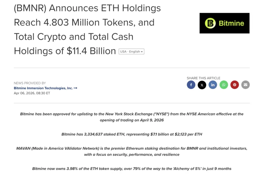 segment of PR Newswire newspaper