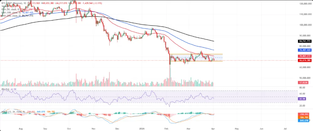 BTC/USDT price chart for 24 hours period
