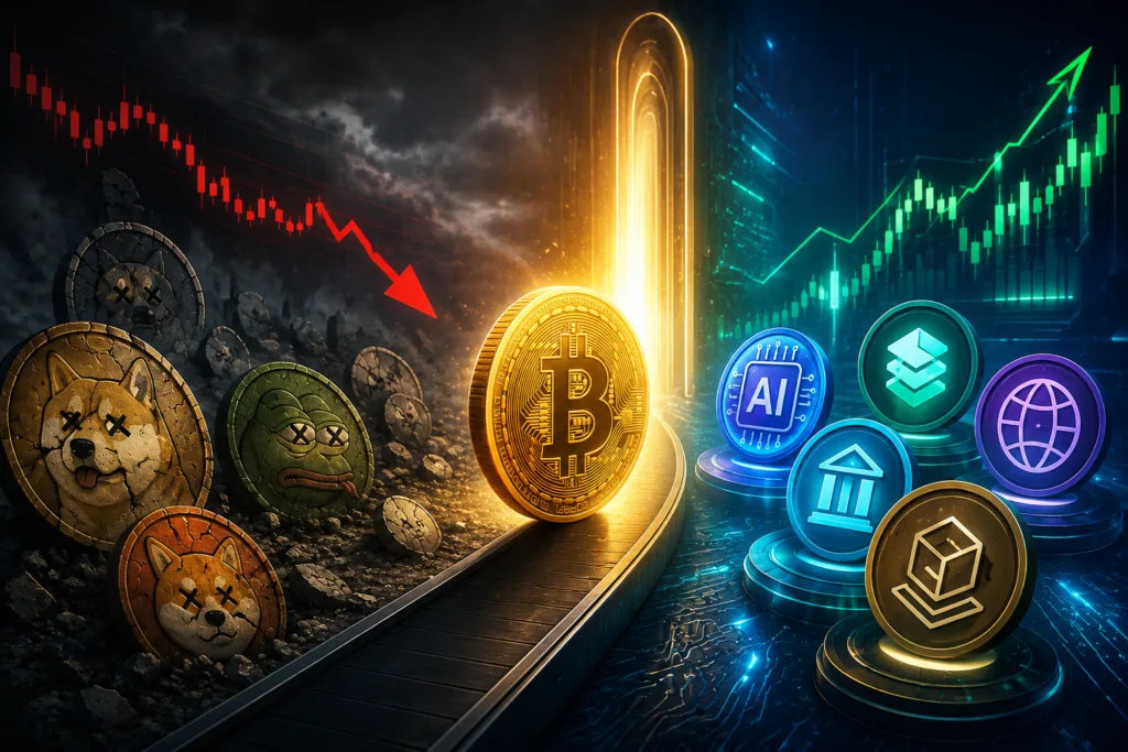 Fading meme coins, rising tech tokens