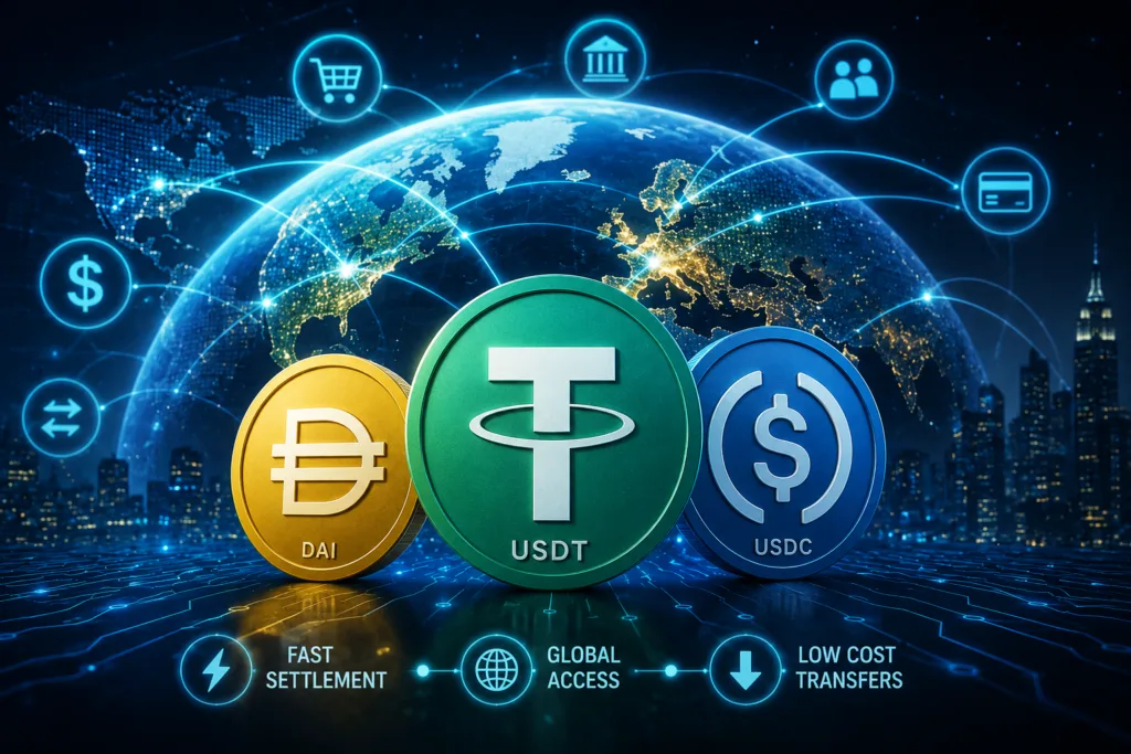 Global digital finance and connectivity for stablecoins revolution