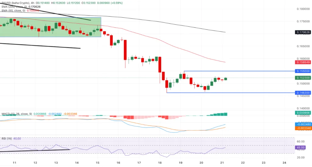 PI/USD price chart for 24 hours period
