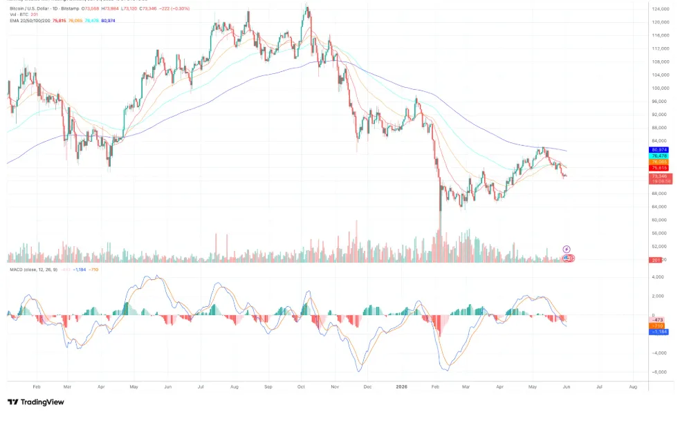 Bitcoin/uU.S dollar price chart for 24 hours period