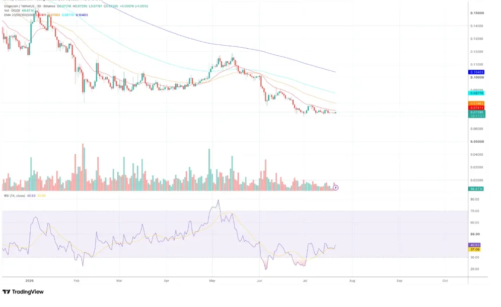 DOGE/USDT PRICE HCRAT FOR 24 HOURS PERIOD
