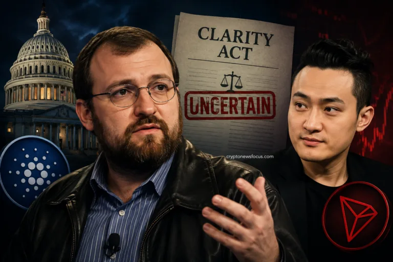 Charles Hoskinson Justin Sun clarity Act, ADA,