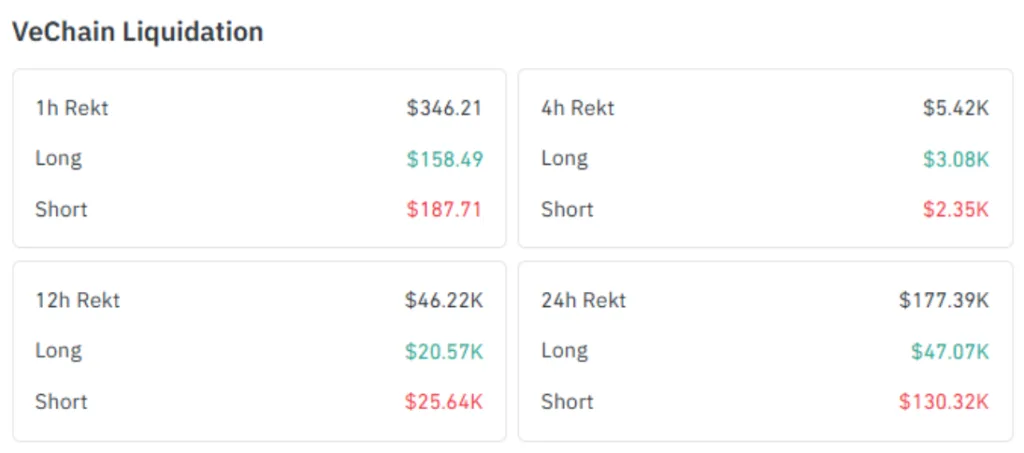 VECHAIN LIQUIDATION CHART