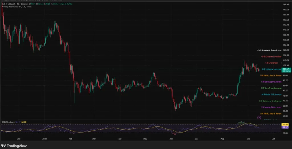 SOL/USDT PRICE CHART FOR 24 HOURS PERIOD