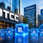 DTCC building with JPMorgan and Citi towers in the background